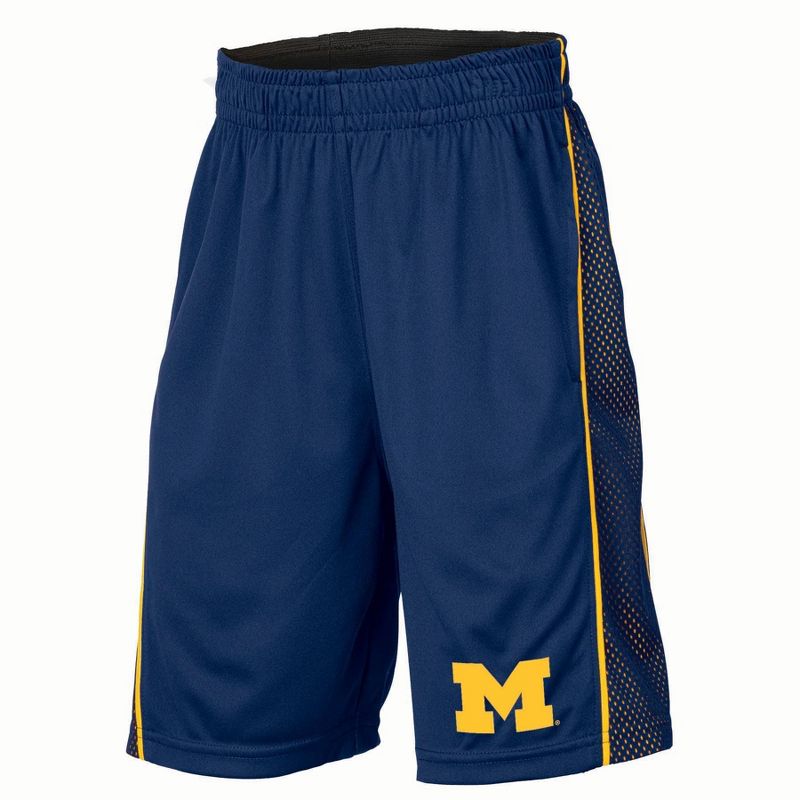 NCAA Michigan Wolverines Boys&#39; Basketball Shorts, 1 of 4