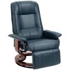 NicBex Manual Recliner Chair with Faux Leather Swivel Chair with 360 Degree with Padded Armrest for Living Room, Reading Room - 2 of 4