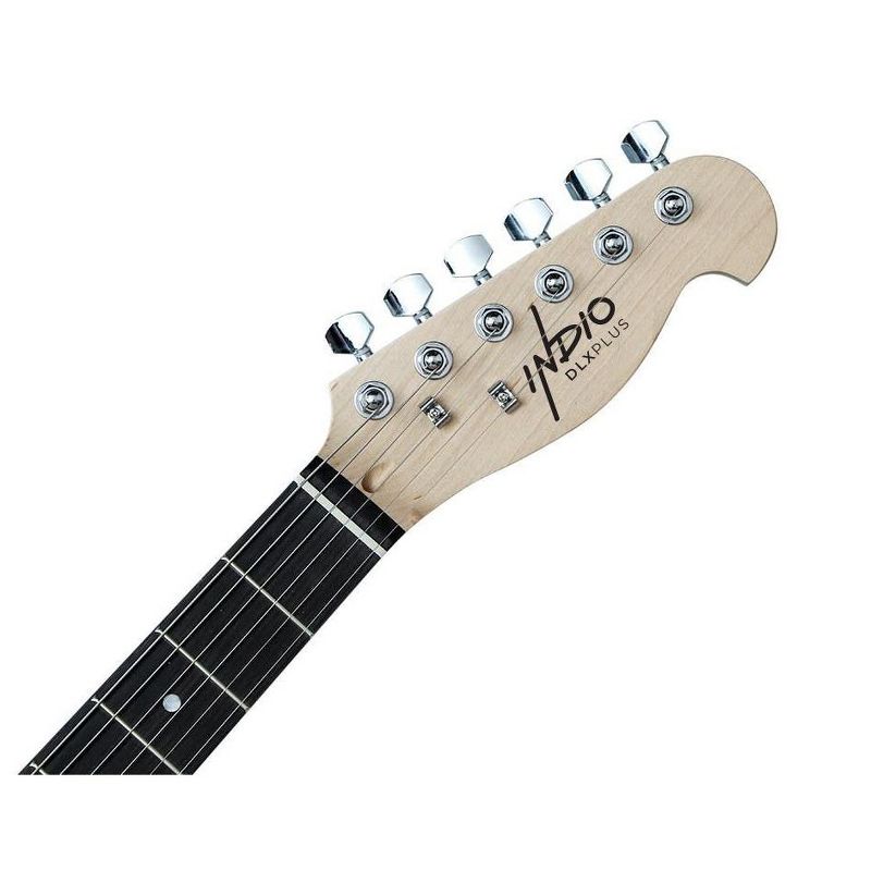 Monoprice Retro DLX Plus Solid Ash Electric Guitar - Natural, With Gig Bag, Ash Body, Maple Neck, Professionally Set-up in the US - Indio Series, 4 of 7