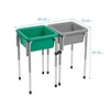 ECR4Kids 2-Station Sand and Water Adjustable Play Table - 2 of 4