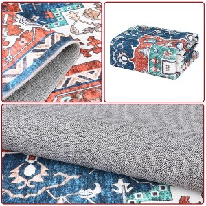 Area Rug for Living Room,Vintage Rug for Living Room Bedroom Dining Room, Distressed Area Rug,Low Pile Non-Slip Washable Indoor Door Mat - 1 of 4