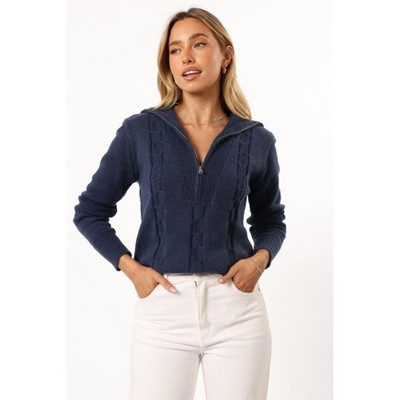 Petal and Pup Viara Quarter Zip Knit Sweater