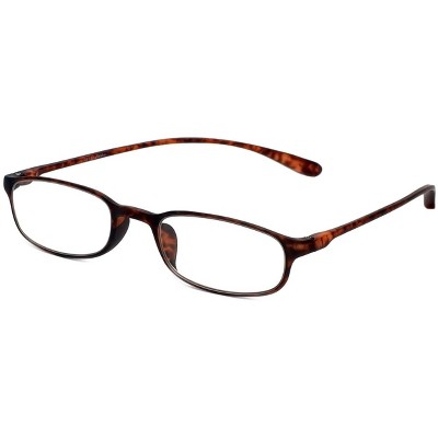 Calabria 718 Flexie Reading Glasses | Unisex Readers | Lightweight & Flexible | Patented Design | Ebony Black +1.50
