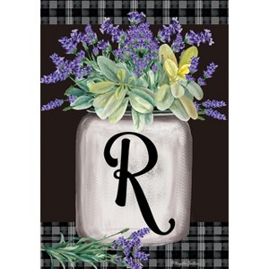 Briarwood Lane Everyday Garden Flag 12x18 For Outdoor Farmhouse Monogram Letter R Garden Flag Flags For Outside - 1 of 4