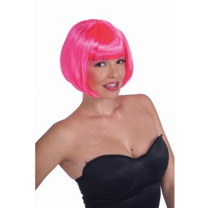 Forum Novelties Women's Neon Pink Bob Wig - 1 of 1