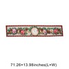 Unique Bargains Christmas Table Runner Christmas Ornament Clock Polyester Multicolor 71x14 Inch 1 Pc - 3 of 4