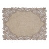 Saro Lifestyle Embroidered Design Lace Napkin and Placemat Set -  ( 1 placemat and 1 napkin) - 2 of 4