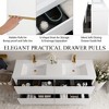 Whisen Freestanding Bathroom Vanity with Stone Resin Sink, U-Shaped Interior, 2 Soft-Close Drawers, Pre-Assembled Cabinet - 4 of 4