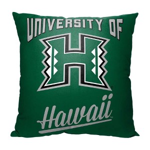 NCAA Hawaii Rainbow Warriors Alumni Throw Pillow 18x18 Inches - 1 of 2