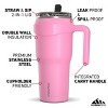 Hydrapeak Roadster 40oz Stainless Steel Tumbler Double Wall Vacuum Insulated Water Bottle With Handle & 2 in 1 Straw Lid - 2 of 4