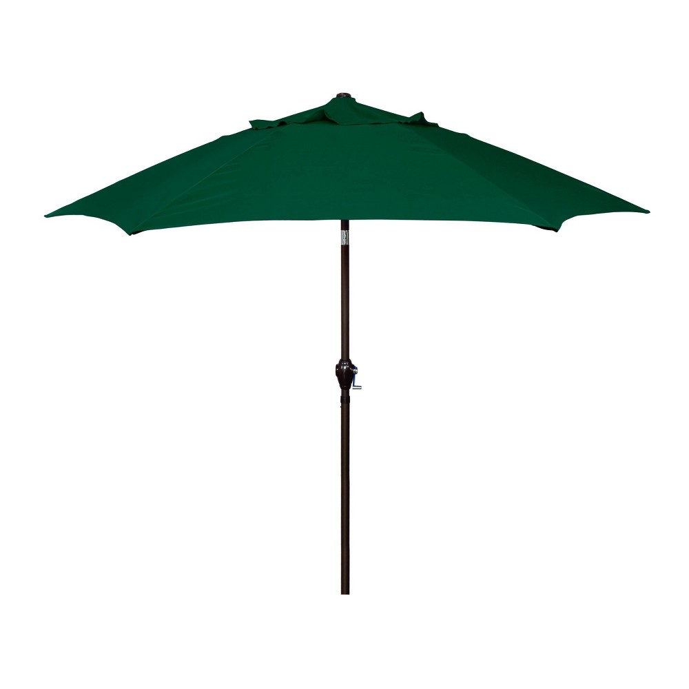 Photos - Parasol 9' x 9' Aluminum Market Patio Umbrella with Crank Lift and Push Button Til