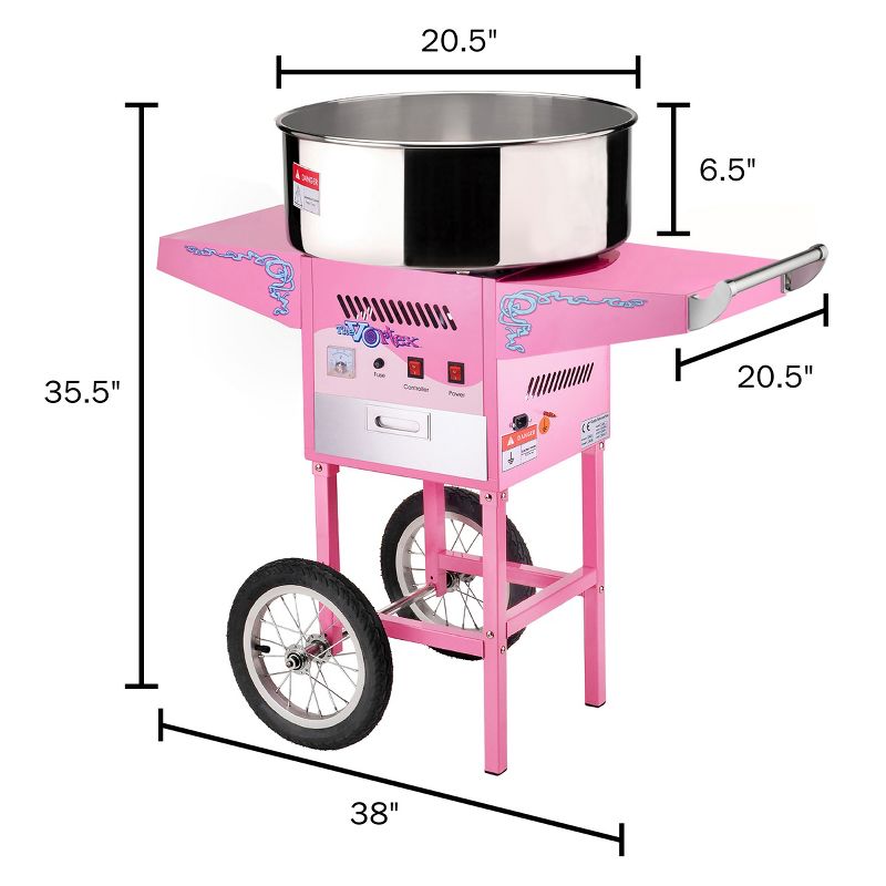 Great Northern Cotton Candy Machine With Cart - Pink, 2 of 7