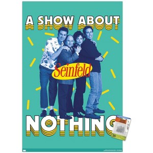 Trends International Seinfeld - A Show About Nothing Teal Unframed Wall Poster Prints - 1 of 4