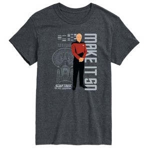 Men's - Star Trek - Picard Make It So Short Sleeve Graphic T-Shirt - 1 of 4