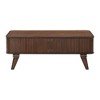 Chic Crate-Modern Storage Coffee Table - Walnut Tambour Doors & 2 Shelves for Living Room (Furniture) - 2 of 4