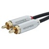 Monoprice Audio Cable - 10 Feet - Black | 3.5mm Stereo Male to RCA Stereo Male Gold Plated Cable for Mobile - 2 of 3