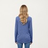 Anna-Kaci Women's Long Sleeve Crew Neck Top with Relaxed Fit and Soft Knit Fabric - 2 of 4