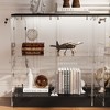 Famapy Glass Glass Display Cabinet with LED Lights and Lockable Doors - Curio China Bookcase with Light - 4 of 4