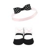 Hudson Baby Infant Girls Headband and Socks Giftset, Gold Sequin, One Size - 4 of 4