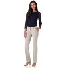Rekucci Women's Smart Stretch Straight Leg Dress Pants with Zipper Closure – Office to Evening Wear - Dove Grey Heather, 14 - 4 of 4