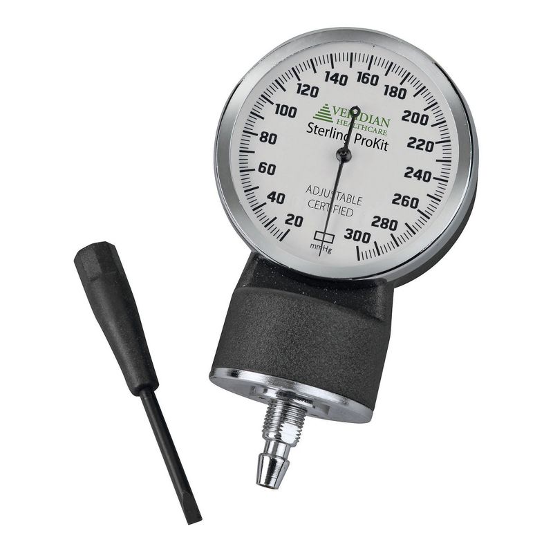 Veridian Adult Aneroid Sphygmomanometer Unit w/ Stethoscope, 3 of 4