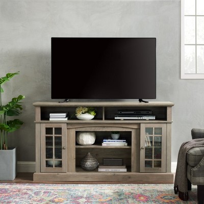 TV Media Stand For TV Up To 65" Traditional Media Entertainment Center Console Table With Open And Closed Storage Space