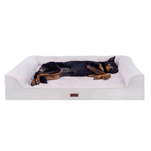 FurHaven Plush & Embossed Velvet Dreamer Orthopedic Sofa Pet Bed for Dogs and Cats - 1 of 4