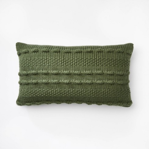 Chunky Bobble Knit Pillow Cover