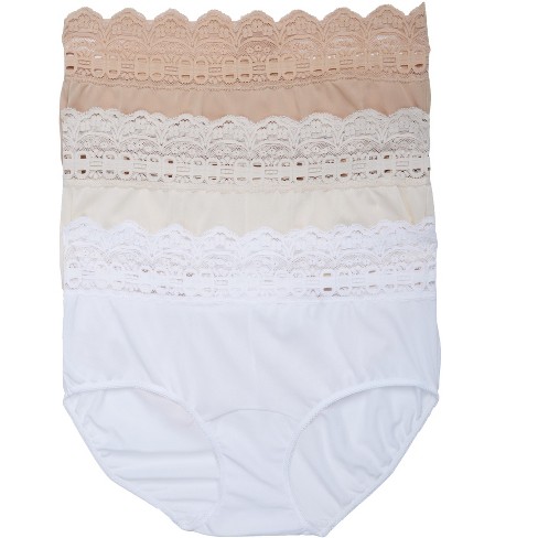 Olga Flirty Hipster Panty - Cream Color with Lace Sides