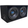 ATG Audio Dual 12 Inch Ported Subwoofer Enclosure with 2400 Watt Amplifier - 3 of 4