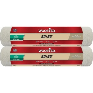 Wooster Genuine 14" 50/50 3/4" Nap Roller Cover 2-Pack, R296-14-2PK - 1 of 1