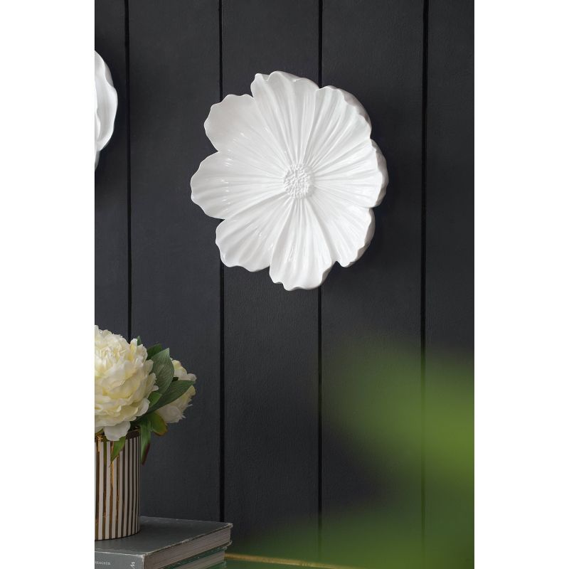 Set of 2 Floral Wall Accents White - A&#38;B Home, 6 of 9