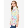 Woman Within Women's Plus Size Perfect Printed Short-Sleeve Polo Shirt - 4 of 4