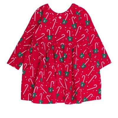 Rufflebutts Toddler Girls Long Sleeve Twirl Dress