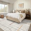 Washable Modern Abstract Rug Non Slip Low Pile Rug Soft Contemporary Throw Floor Cover Foldable Indoor Carpet for Living Room Bedroom Playroom - 4 of 4