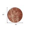 Orange Ikat Washable Indoor Outdoor Area Rug - 3 of 4
