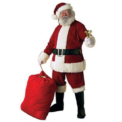 Rubies Men's Deluxe Velvet Santa Suit