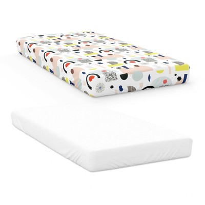 Goumi Baby Organic Dream Big Fitted Sheet Set - White 2pc