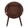 GlasFlength Dining Tables Modern Round Solid Wood Table Simple Elegant Design for Small Spaces and Kitchens, Brown, 31.5"*31.5"*29" - 3 of 4