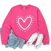 Simply Sage Market Women's Graphic Sweatshirt Heart Drawing - 3 of 4