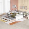 NicBex Twin over Full Bunk Bed Separable Pine Bed Frame with Trundle, Storage Drawers, Guardrail and Ladder, No Box Spring Required - 2 of 4