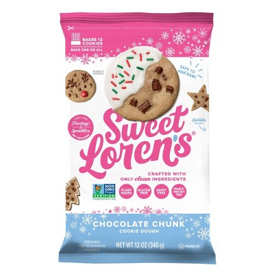 Sweet Loren's Gluten Free Vegan Chocolate Chunk Cookie Dough - 12oz ...