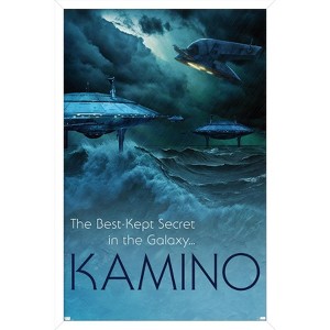 Trends International Star Wars: Kamino - Visit Kamino by Russell Walks 23 Framed Wall Poster Prints - 1 of 4