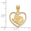 Black Bow Jewelry 14k Yellow Gold Plated Sterling Silver Texas Tech Red Raiders NCAA Pendant - 2 of 3