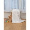 Nicole Miller Printed Mink/Faux Shearling Backing Kids' Throw Blanket - Golden - 2 of 4