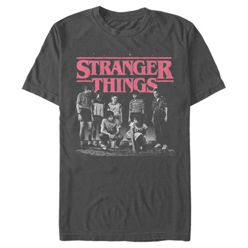  Stranger Things Men's Embroidered Logo T-Shirt : Clothing,  Shoes & Jewelry