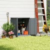 Heavy-Duty 14 Cu Ft Outdoor Storage Cabinet, Weatherproof Utility Locker with 2 Adjustable Shelves & Lockable Doors, 31"W x 23"L x 34"H - 3 of 4