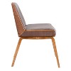 Lumisource Corazza Mid Century Modern Chair Gray - image 3 of 4