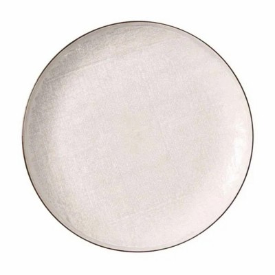 LunaLulinlk Cream Stoneware Dinner Plate