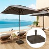 Outsunny Patio Umbrella Base Holder Outdoor Umbrella Stand, Filled Up to 42lbs with Stand or 33lbs with Water for Garden Poolside - 3 of 4